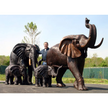 Bronzeguss Gießerei Metall Handwerk Bronze Elefant und Bronze für die Statue